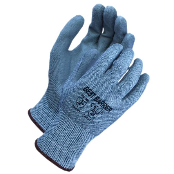 A4 Cut Resistant, Gray Textreme Knit Glove, L, Best Barrier, Mfr#: CA4617L12